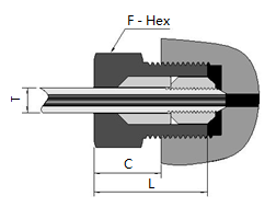 Typical 60 Series anti-vibration collet gland assembly
